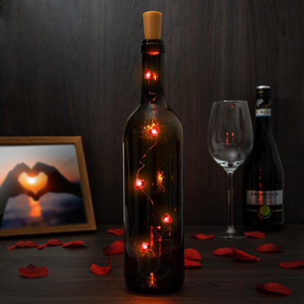 LED Verlichting Fles - Hartjes