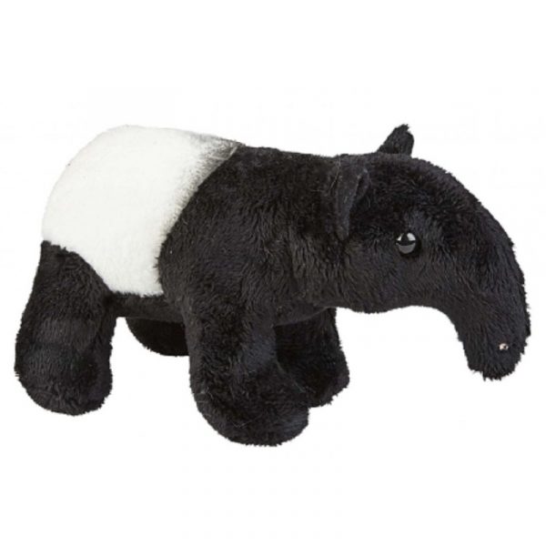 Zwart/witte tapir knuffel 19 cm knuffeldieren