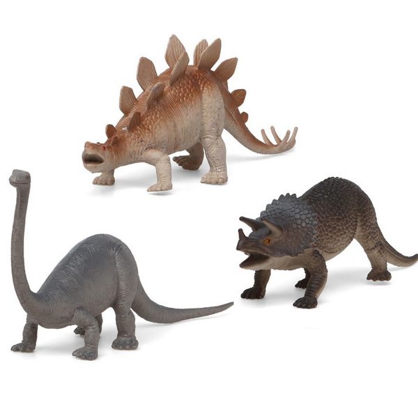 3x Plastic dino speelgoed figuren voor kinderen