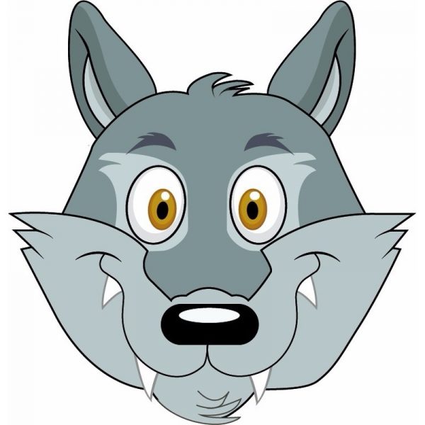 Dieren masker wolf voor kids