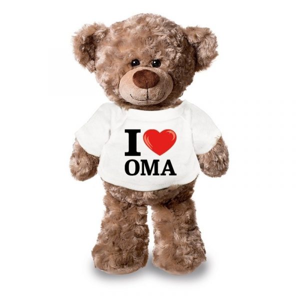 I love oma knuffelbeer 24 cm