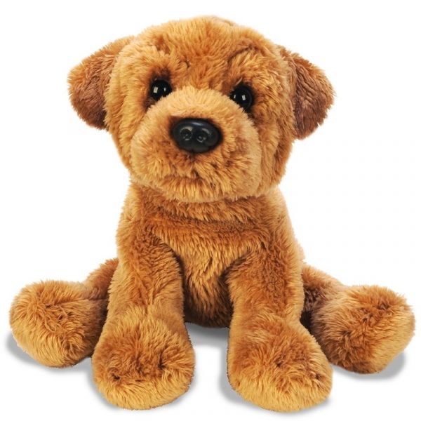 Bruine sharpei knuffels 13 cm knuffeldieren