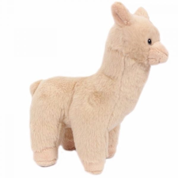 Pluche lama knuffel beige 17 cm