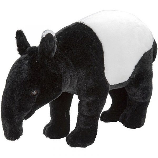 Zwart/witte tapirs knuffels 30 cm knuffeldieren