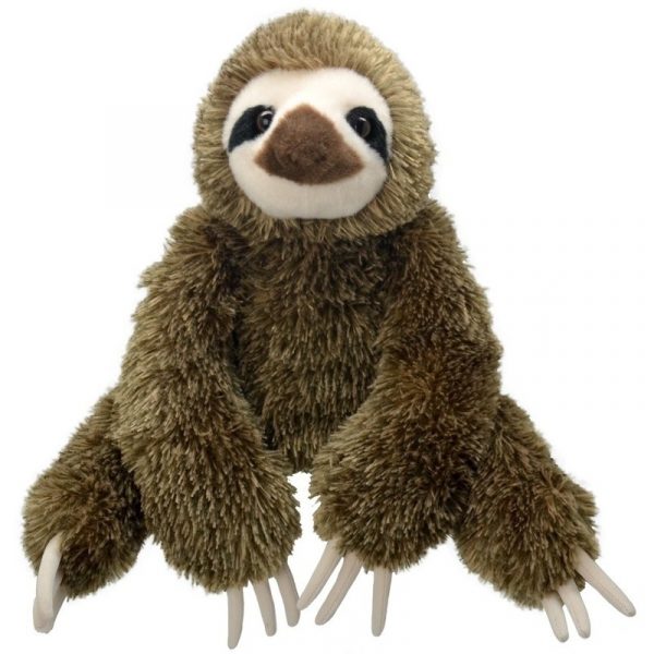 Pluche luiaard bruin knuffel 30 cm knuffeldieren