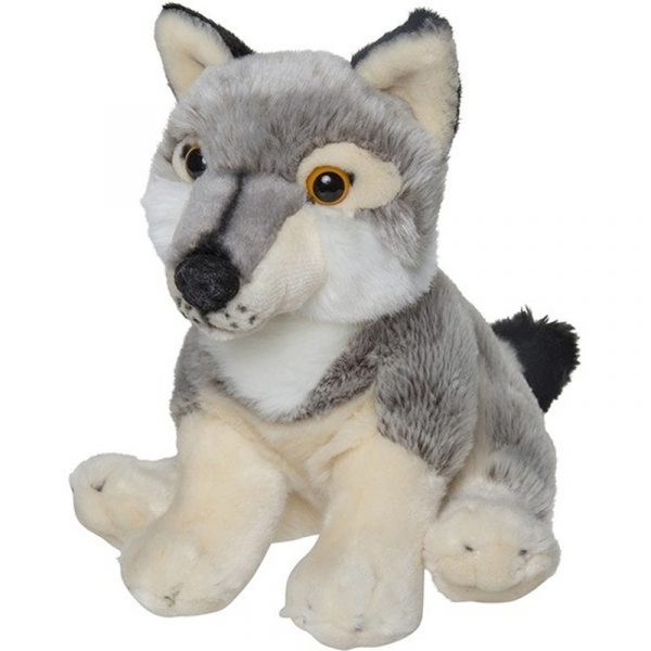 Grijze wolven knuffels 22 cm knuffeldieren