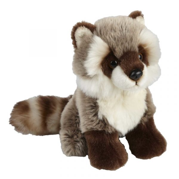 Grijze wasberen knuffels 18 cm knuffeldieren