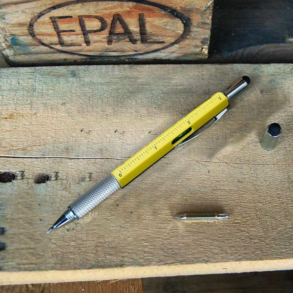 6-in-1 Multitool Pen - Geel