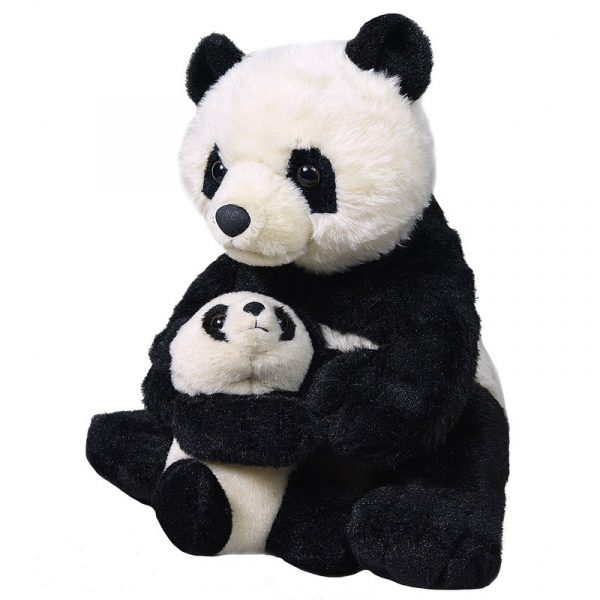 Zwarte panda's knuffels 38 cm knuffeldieren