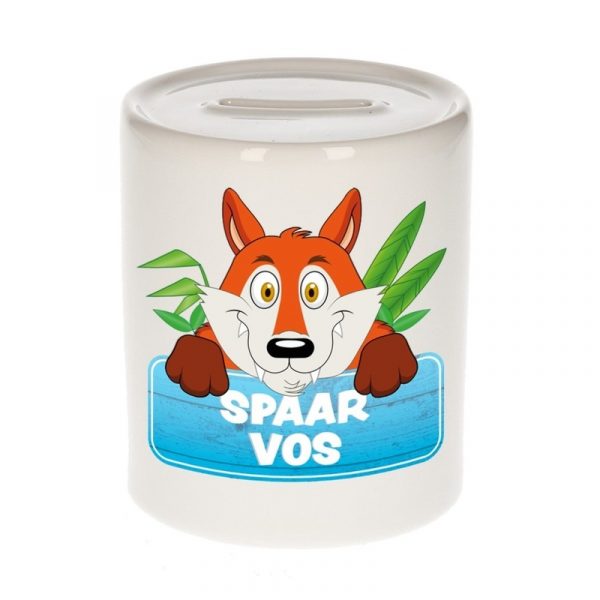 Spaarpot van de spaar vos Foxy 9 cm