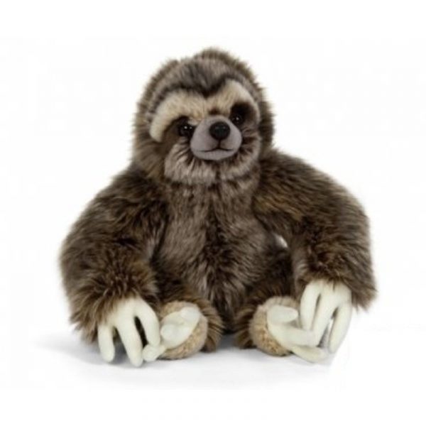 Pluche luiaard bruin knuffel 30 cm knuffeldieren