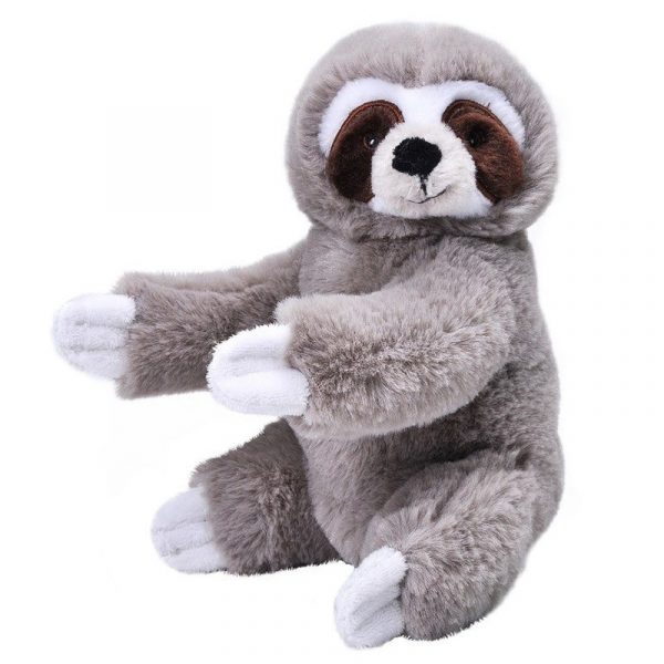 Pluche luiaard grijs knuffel 25 cm knuffeldieren