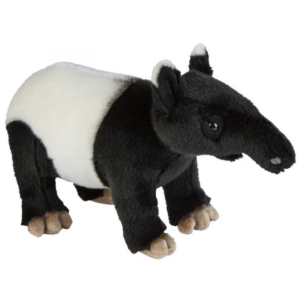 Zwart/witte tapirs knuffels 28 cm knuffeldieren