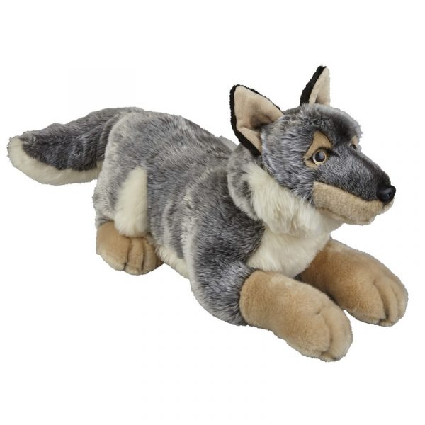 Grijze wolven knuffels 50 cm knuffeldieren