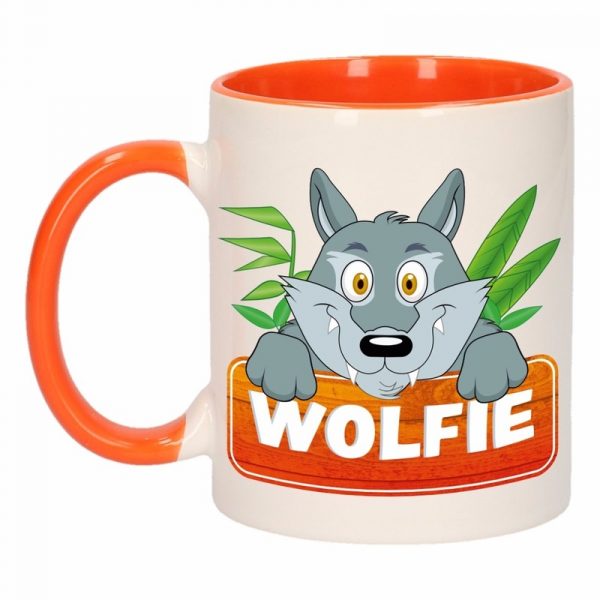 Dieren mok /wolven beker Wolfie 300 ml