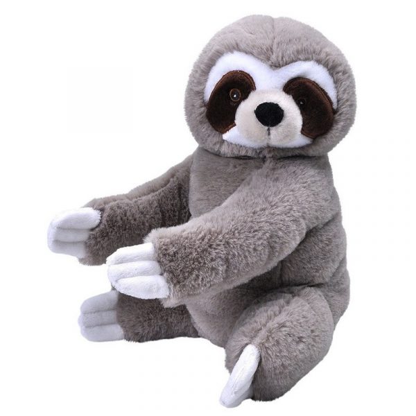 Pluche luiaard grijs knuffel 30 cm knuffeldieren