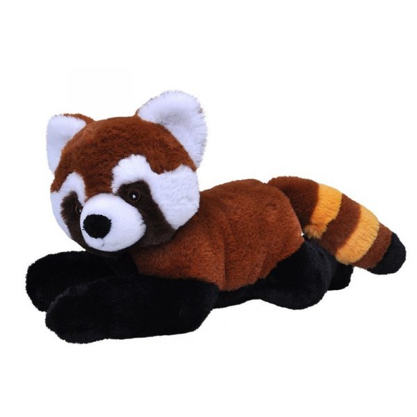 Pluche pandabeer rood knuffel 30 cm knuffeldieren