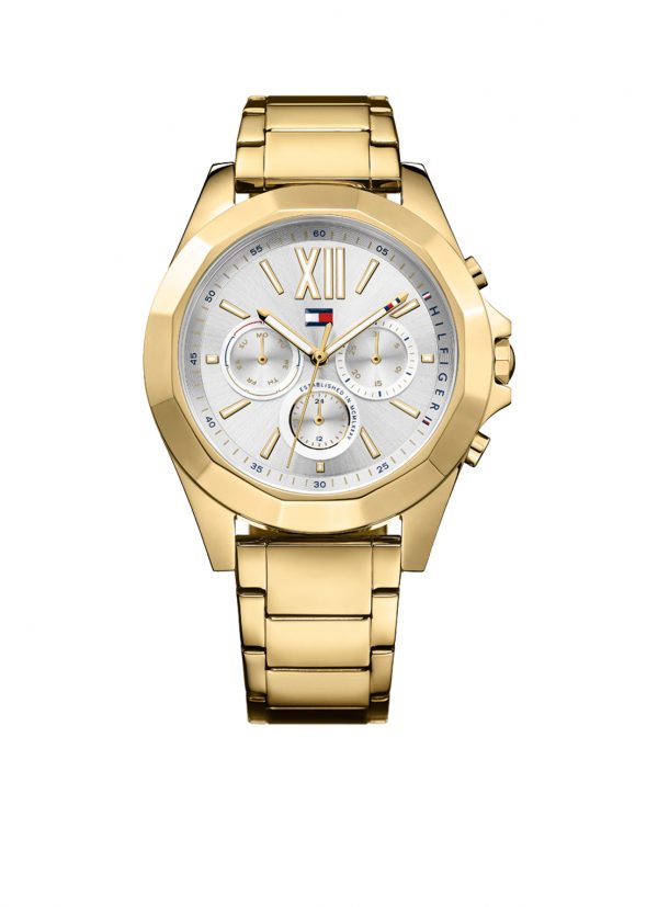 Tommy Hilfiger TH1781848 Horloge Chelsea staal goud- en zilverkleurig 42 mm