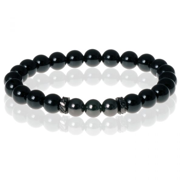 Kralen armband Memphis Agaat Black Beads