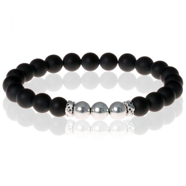 Kralen armband Memphis Agaat Silver Beads