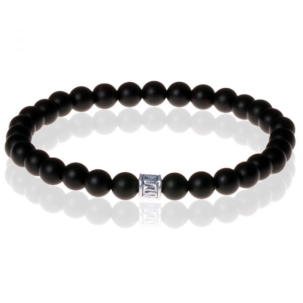 Memphis kralen armband Tibetaanse kraal Onyx