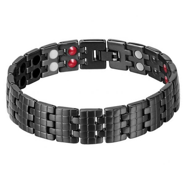 Mendes Titanium Heren Armband Magnetische Power Zwart