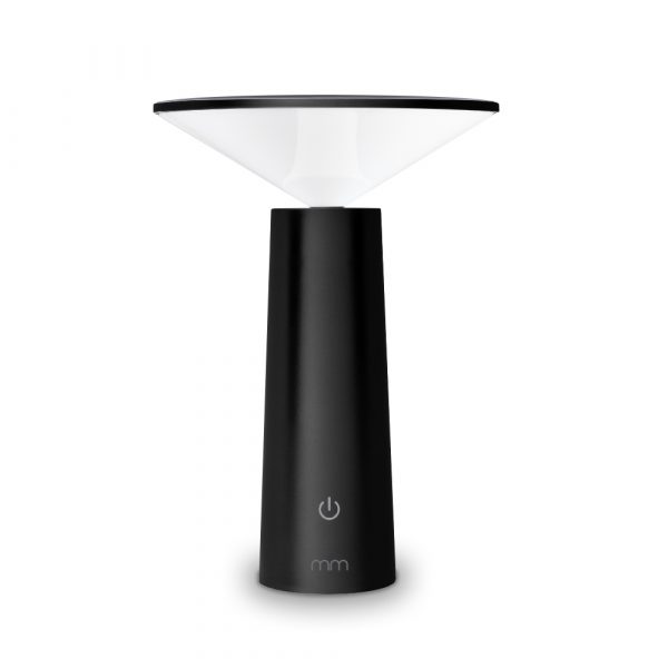 Tafellamp Design - Draadloze Lamp met Touch - Zwart