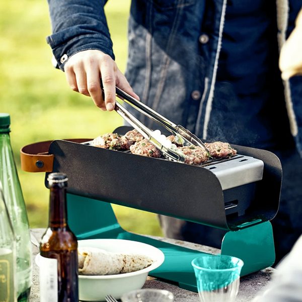 UNA Draagbare BBQ Grill-Turquoise