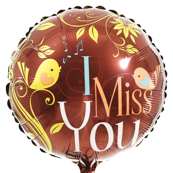 I miss you ballon laten bezorgen