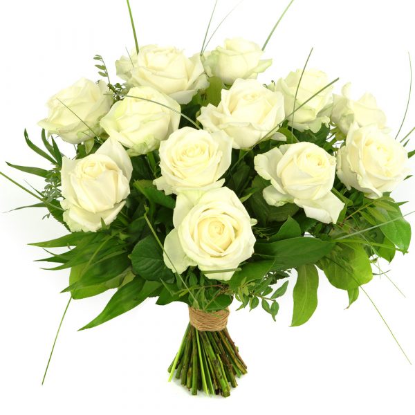 15 Witte rozen