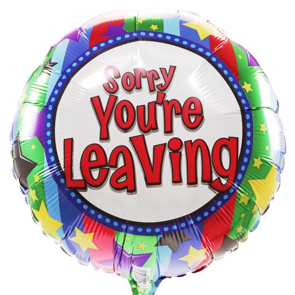 Sorry you are leaving ballon