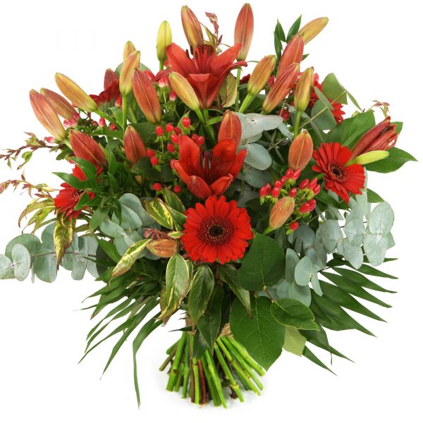 Bloemen bezorgen rood boeket