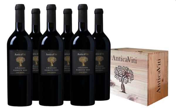 Antica Viti Edizione Numero Uno Vino Rosso wijnkist (6 flessen)