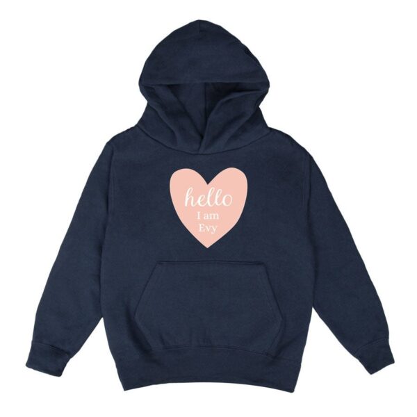 Hoodie voor kinderen bedrukken - Navy - 10 jaar