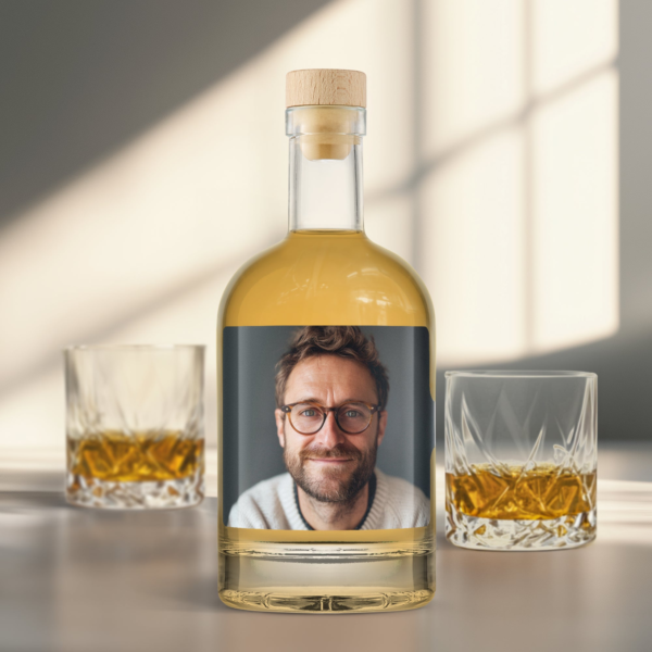 Whiskey cadeau pakket - Etiket