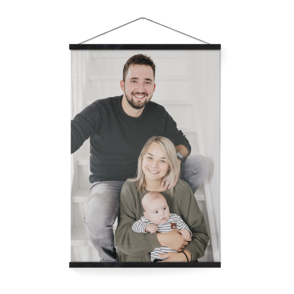 Gepersonaliseerde poster met zwarte posterhanger 40x50