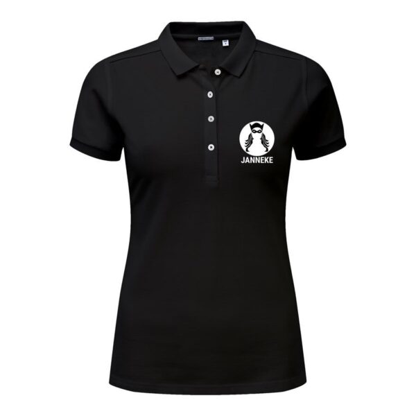 Polo voor dames bedrukken - Zwart - XL