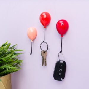 Ballon sleutelhaakjes (set van 3)