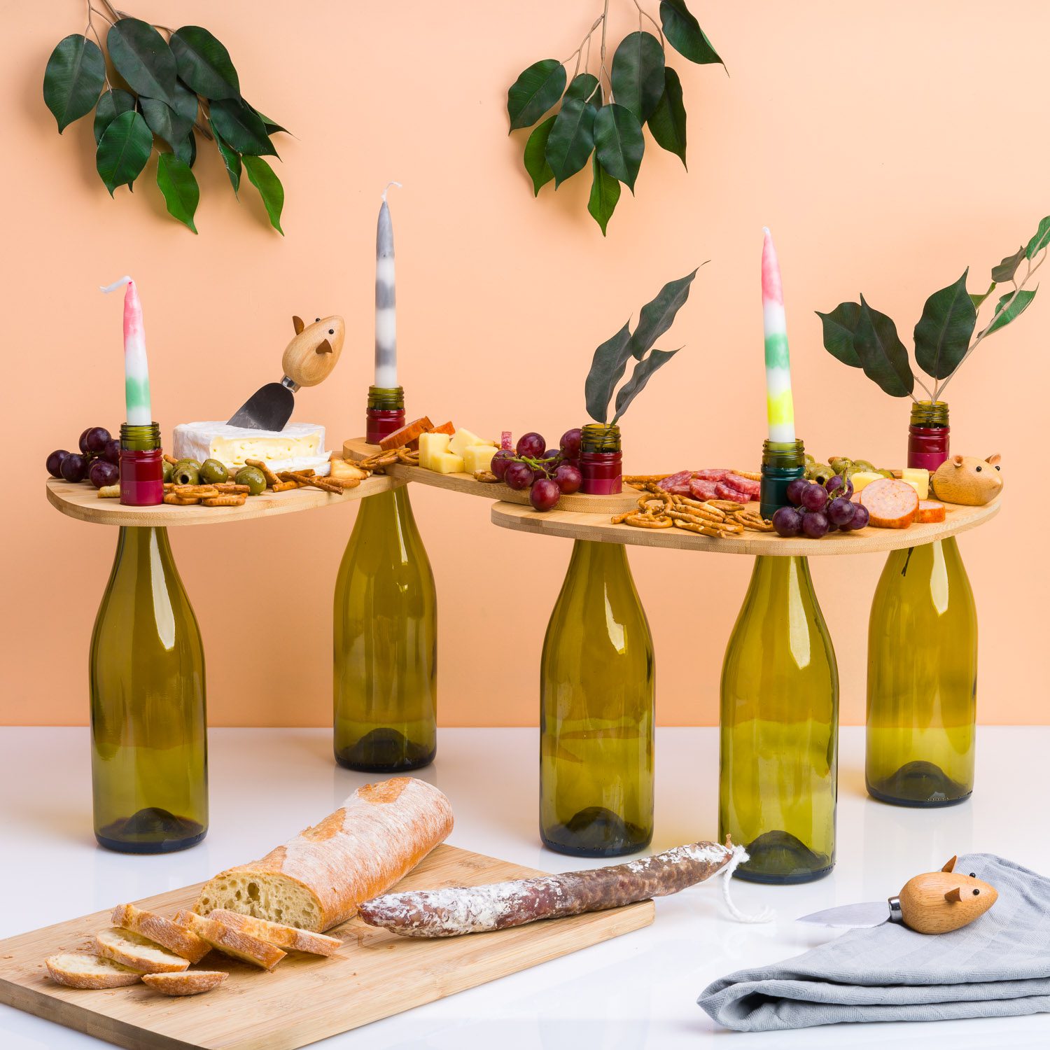 Bottle Boards serveerplanken (set van 3) 1 Bottle Boards serveerplanken (set van 3)
