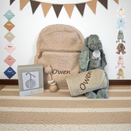 Jollein Babycadeauset Luiertas Rugzak Boucle - Naturel 1 Jollein Babycadeauset Luiertas Rugzak Boucle - Naturel