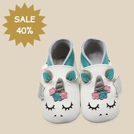 Lait et Miel Babyslofjes Unicorn 0-6 maand 1 Lait et Miel Babyslofjes Unicorn 0-6 maand