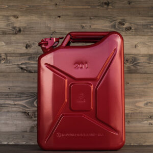 Stalen Jerrycans 20L - Rood - Duurzaam en Veelzijdig - Robuust - Opslagoplossing - Jerrycan brandstof