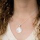 Ronde hanger met foto - zilver