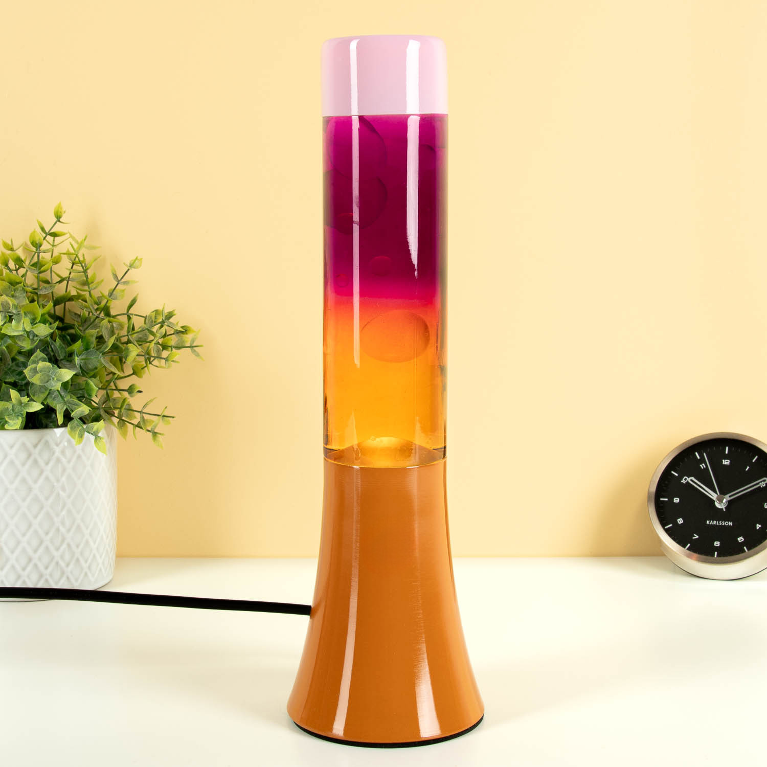 Mini lavalamp oranje roze gradient 1 Mini lavalamp oranje roze gradient