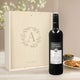 Wijnpakket in gegraveerde kist - Maison de la Surprise - Merlot, Syrah en Sauvignon Blanc