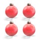 Kerstbal met naam - Rood - 4 stuks