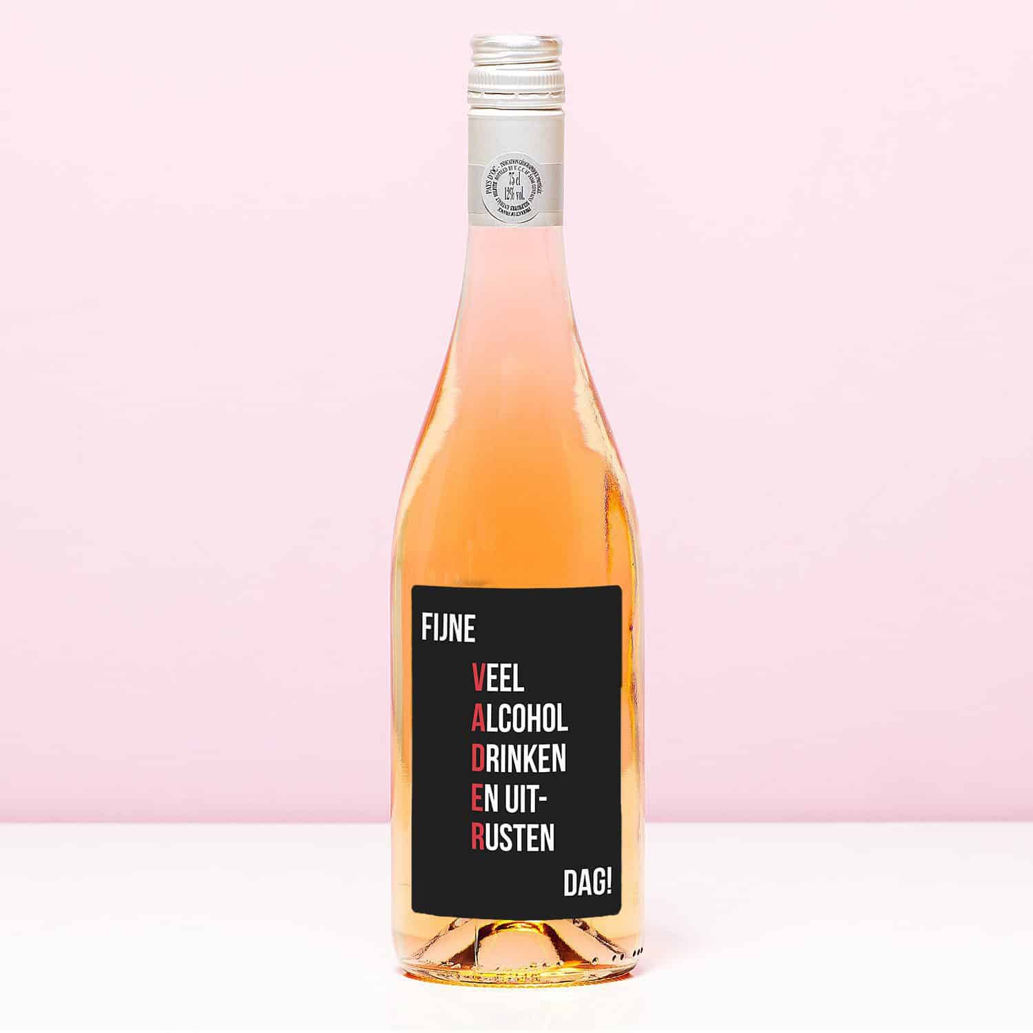 Wijnfles Fijne Vaderdag - Rosé (Blush Rosé) 1 Wijnfles Fijne Vaderdag - Rosé (Blush Rosé)
