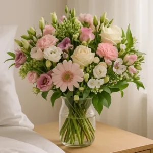 Witte en roze bloemen