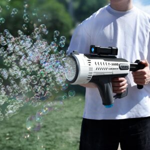 BubbleNator T-3000 Bubbelmachine - 57 bellen - Lichtshow - Oplaadbaar