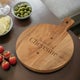 Borrelplank graveren - Teak - M